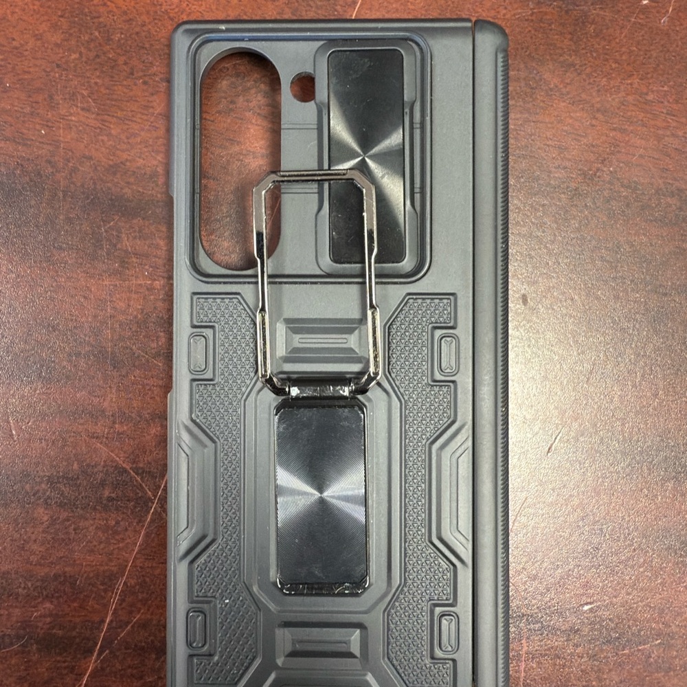 Black Samsung Galaxy ZFold 6 Protective Case w/ Kickstand